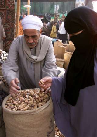 Niqabi out in the market